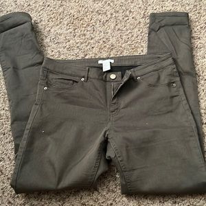 Olive green H&M jeans